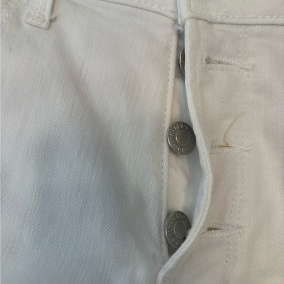 Old Navy Power Slim Straight High Rise  white jeans size 8 - Picture 3 of 8